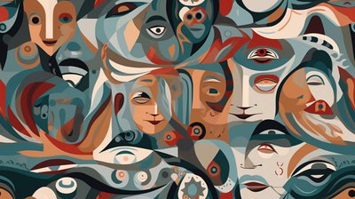 Surreal Figurative Contemporary Abstract Masterpiece by F. Abderrahim