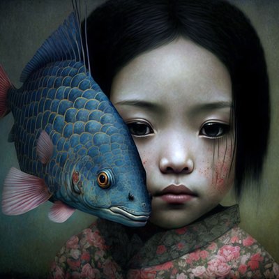Happiness is a warm fish by F. Abderrahim