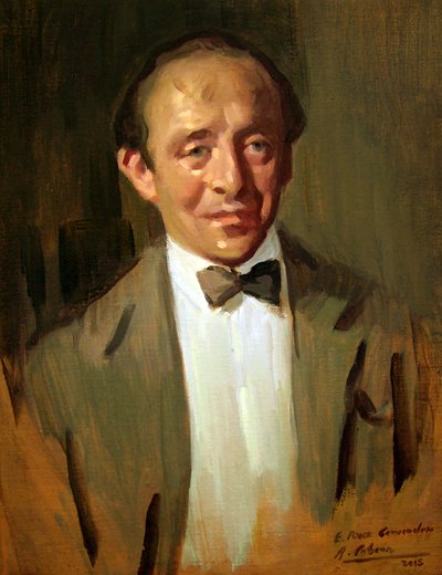 Portrait of Enrique Pérez Comendador by Alejandro Cabeza