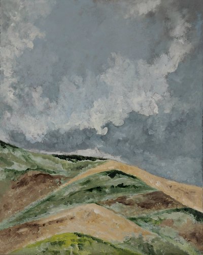 Wheat Fields on the Hill by M. Vet