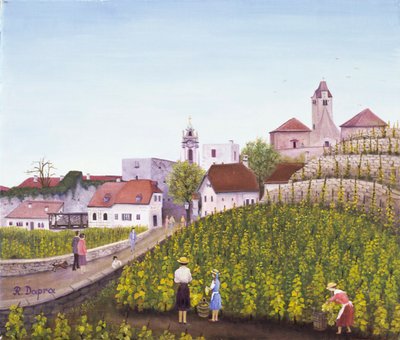Grape Harvest in Dürnstein by Regine Dapra