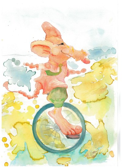 Rat on Wheel by Phantalis