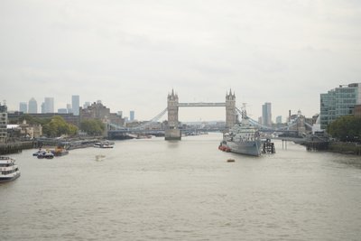 London Bridge Over the River Thames in the Heart of London by Albert Mansour
