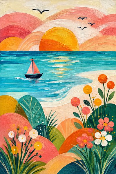 Sailing Dreams in the Evening Light by Nomi Morina