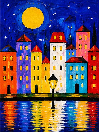 Color Splendor in Moonlight by Nomi Morina