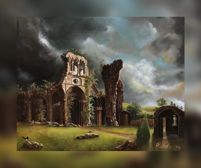 Ruins in Thunderstorm Light by Faller Rüdiger - Tician