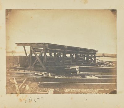 Represents the Platform on Which the Bottoms of the Arks are Constructed by A.J. Russell