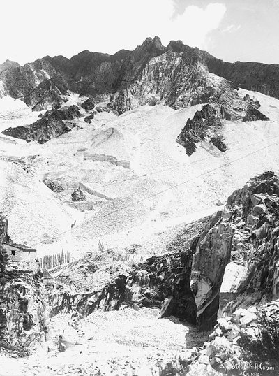 A Marble Quarry in the Apuan Alps, in Tuscany by A. Corsini