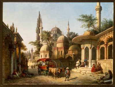 View of a Mosque in Istanbul by A. Finke
