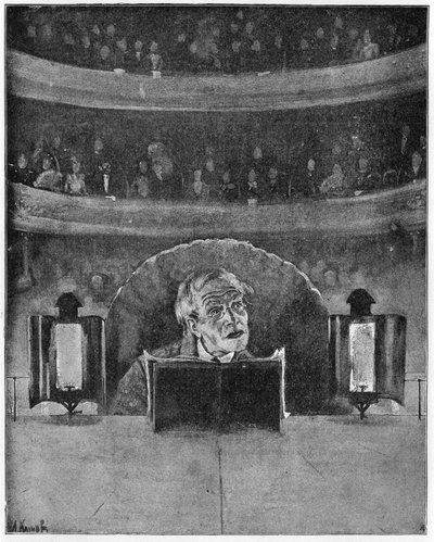 How an Actor Sees His Audience and the Prompter, c.1890 by A. Kamak
