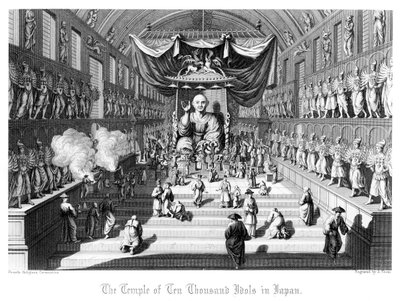 The Temple of Ten Thousand Idols in Japan, c1860 by A. Thom