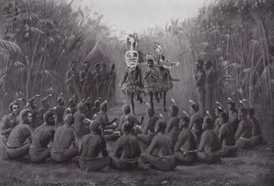 Initiation Ceremony in the Torres Straits by A. Trevor Haddon