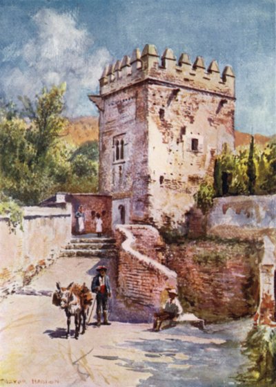 The Alhambra, Torre de Los Picos by A. Trevor Haddon