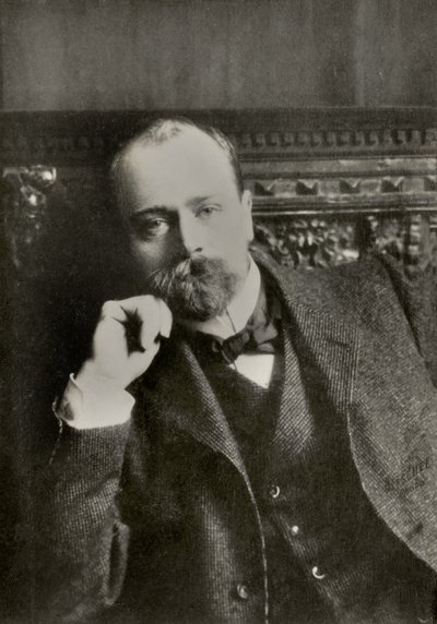 Portrait of the French painter Emile Friant by Aaron Gerschel