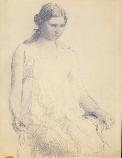 Study of a Young Woman by Abbott Handerson Thayer