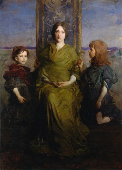 Virgin Enthroned by Abbott Handerson Thayer