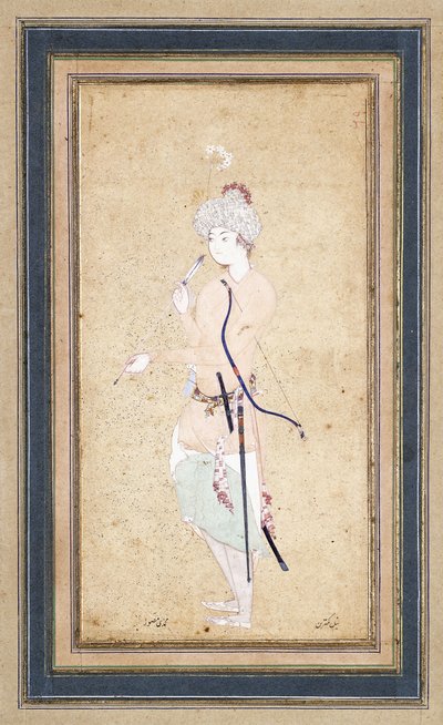 A Young Archer by Abd Allah Musawwir