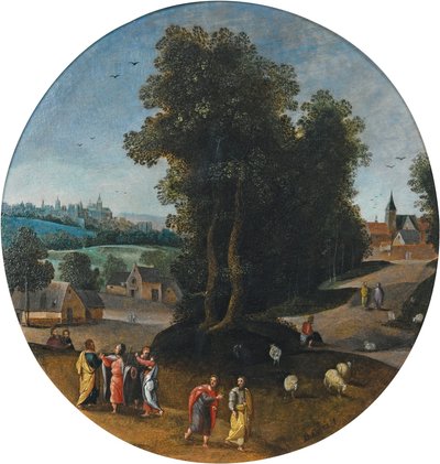 Christ on the Road to Emmaus by Abel Grimmer