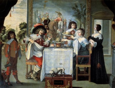 The Five Senses: Taste by Abraham (after) Bosse