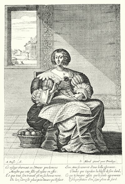 The Embroiderer by Abraham (after) Bosse