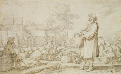 Market Scene by Abraham Bloemaert