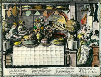 A pastry shop in the 17th century by Abraham Bosse
