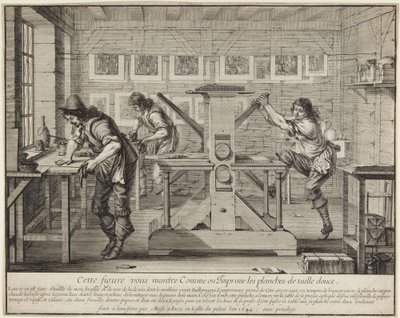 This Figure Shows You How to Print... by Abraham Bosse