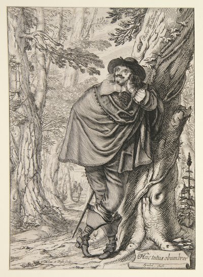 James Howell, Frontispiece to His Dendrologie ou le Forest de Dordonne by Abraham Bosse