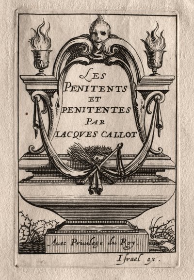 Les Penitents: Frontispiece by Abraham Bosse