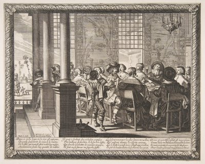 The Banquet for the Return of the Prodigal Son by Abraham Bosse