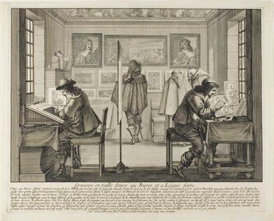 The Engraver and the Etcher, 1642 by Abraham Bosse