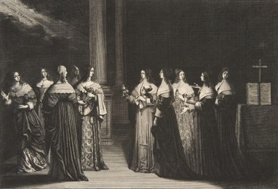 The Wise Virgins Refuse Oil to the Foolish Virgins by Abraham Bosse