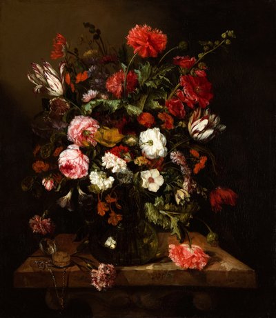 Still Life with Flowers by Abraham Hendricksz van Beyeren