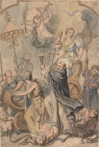 An Allegory of the Triumph over Heresy, with St. Dominic to the Fore by Abraham Jansz van Diepenbeeck
