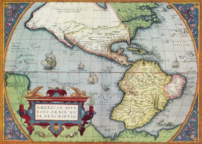 America, or the New World: From the Theatrum Orbis Terrarum by Abraham Ortelius, 1570 by Abraham Ortelius