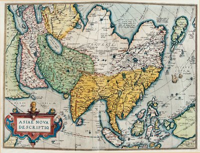 Description of the Asian continent, Geography map from 