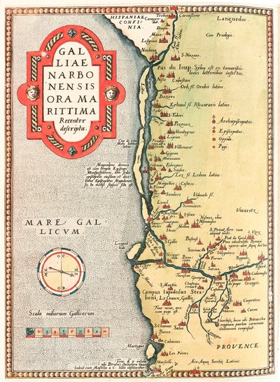 Geography Map of the Territory of Narbonne from 