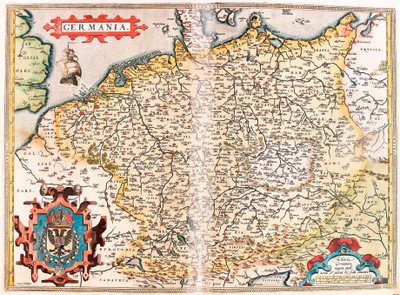 Geography Map of the Territory of Germania from 