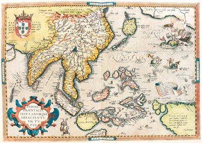 Geography map of East India and South East Asian territory from 