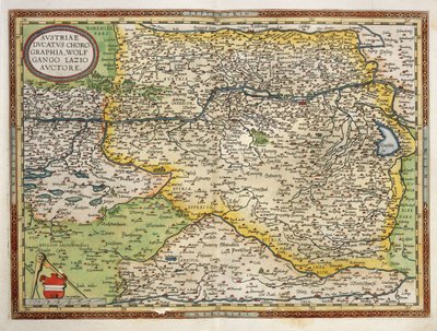 Map of Austria, from Theatrum Orbis Terrarum by Abraham Ortelius