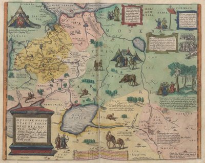 Map of Russia From: Theatrum Orbis Terrarum by Abraham Ortelius