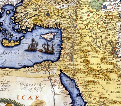 Palestine and Egypt from the Atlas of Abraham Ortelius, Amsterdam by Abraham Ortelius