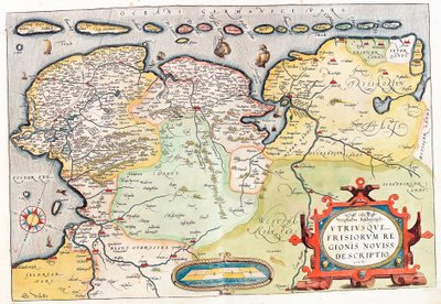 Geography Map of the Territory of the Netherlands from 