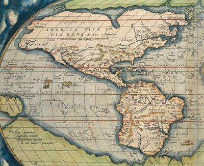 World Map from Theatrum Orbis Terrarum by Abraham Ortelius