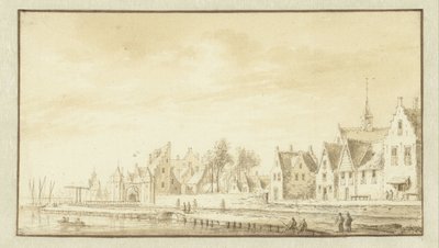 View of Montfoort by Abraham Rademaker