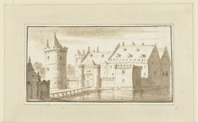 Kronenburg House on the Vecht by Abraham Rademaker