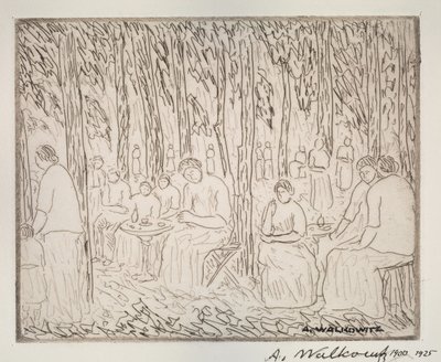 Under Two Trees by Abraham Walkowitz