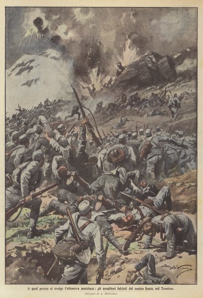 At what cost the Austrian offensive unfolds, the attackers mowed down by our fire in Trentino by Achille Beltrame