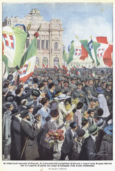 To the Veterans of the Battles of France by Achille Beltrame
