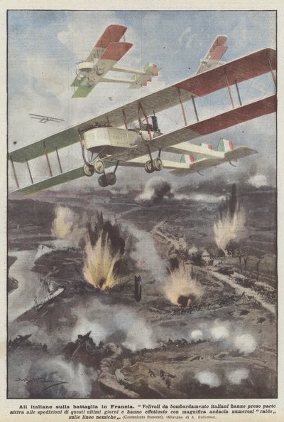 Italian Wings in the Battle in France by Achille Beltrame